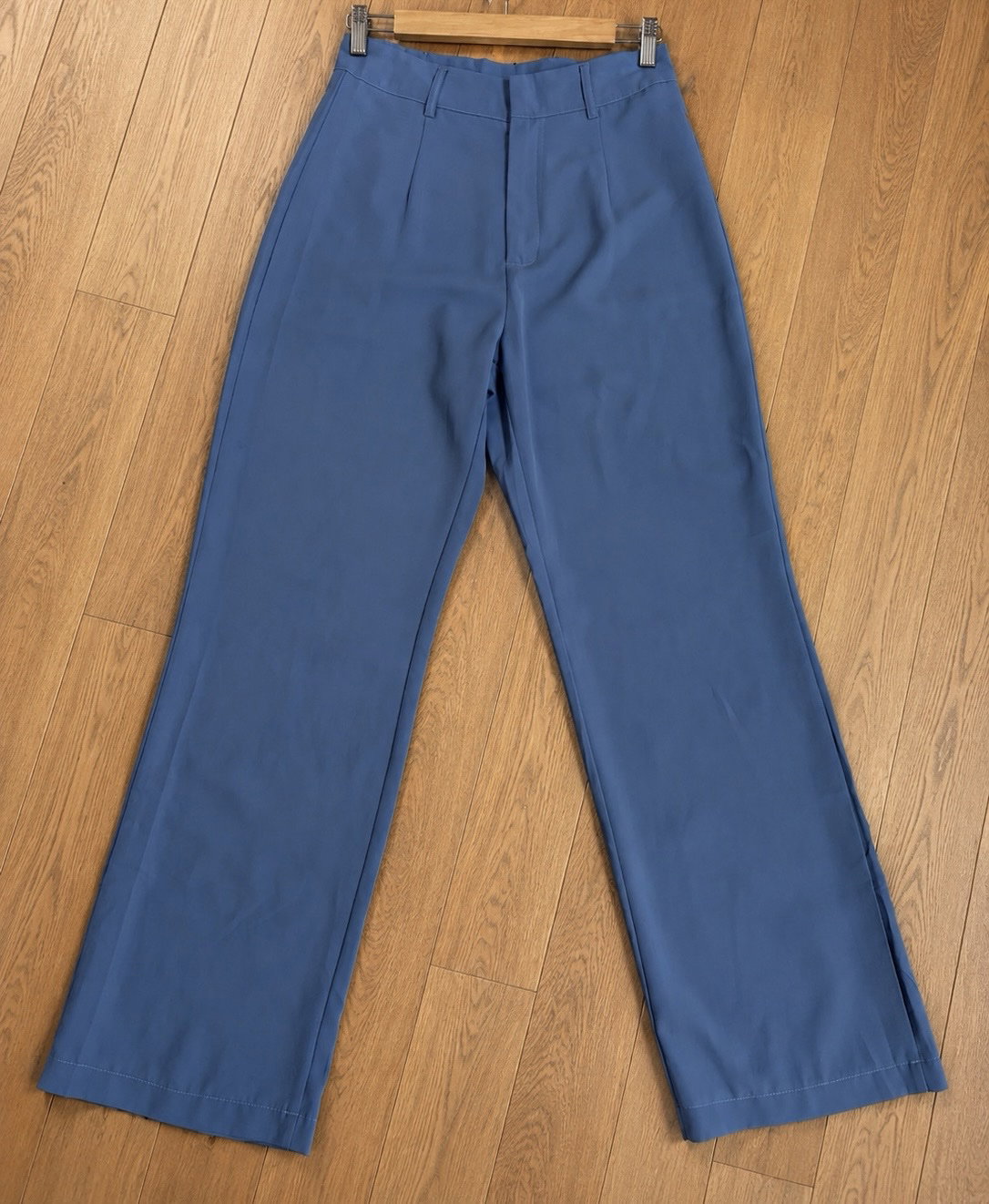 Pantalón de Vestir Wide Leg Azul Cielo - Shein Talla S