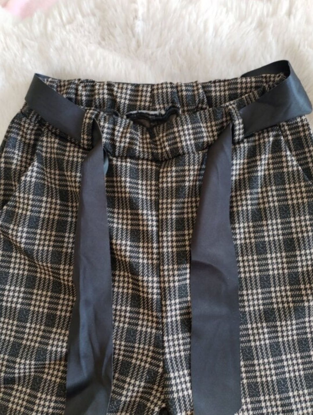 Pantalones culotte de cuadros 