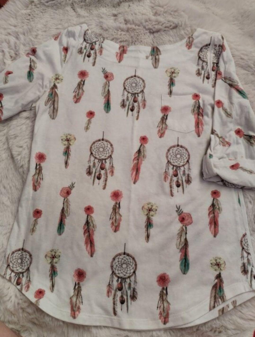 Blusa de Manga Larga con Estampado de Atrapasueños Talla L