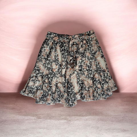 Falda tipo leopardo Simplee - Talla S
