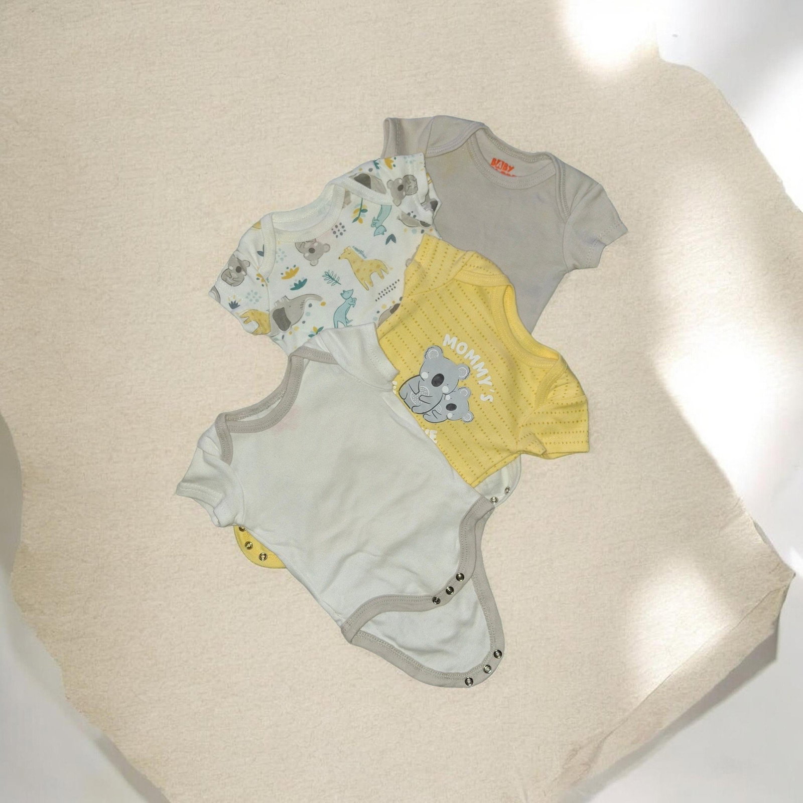 Set de 4 Pañaleros de Algodón para Bebé