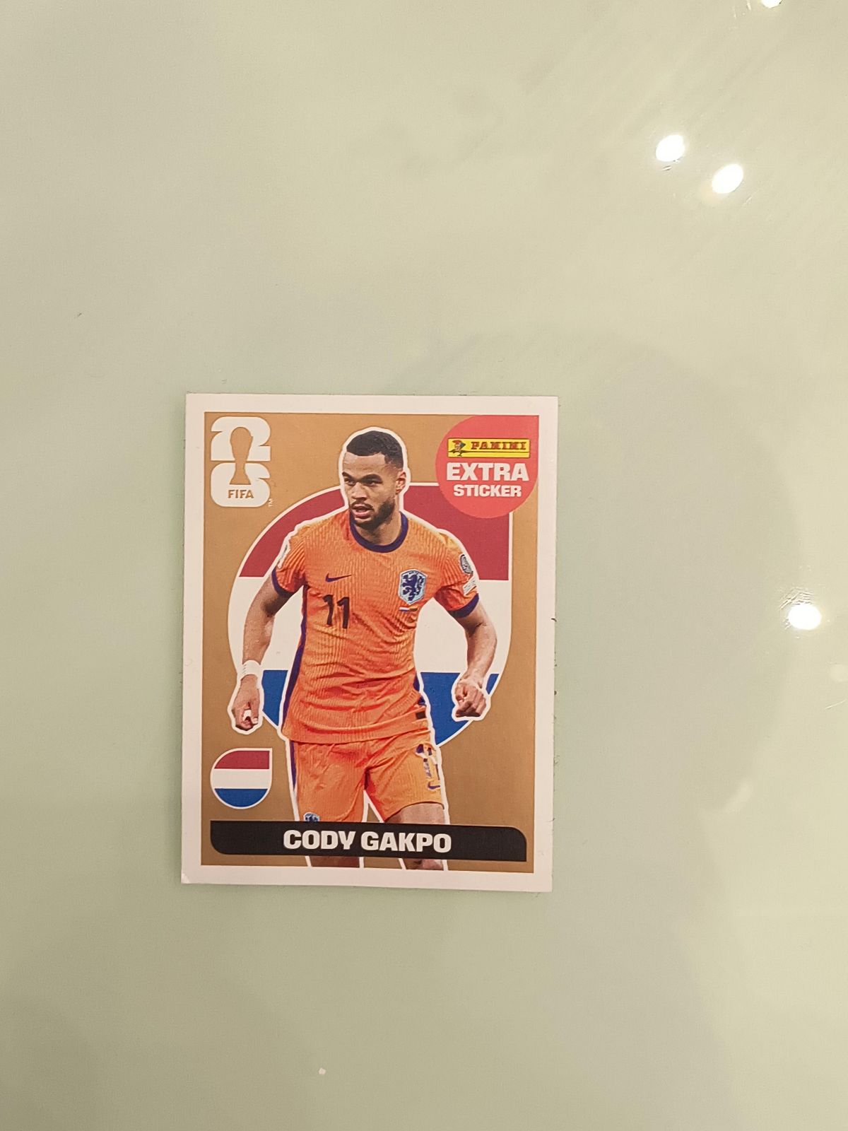 (Extra Sticker Cody Gakpo - Bronce - Copa Mundial FIFA 2026)
