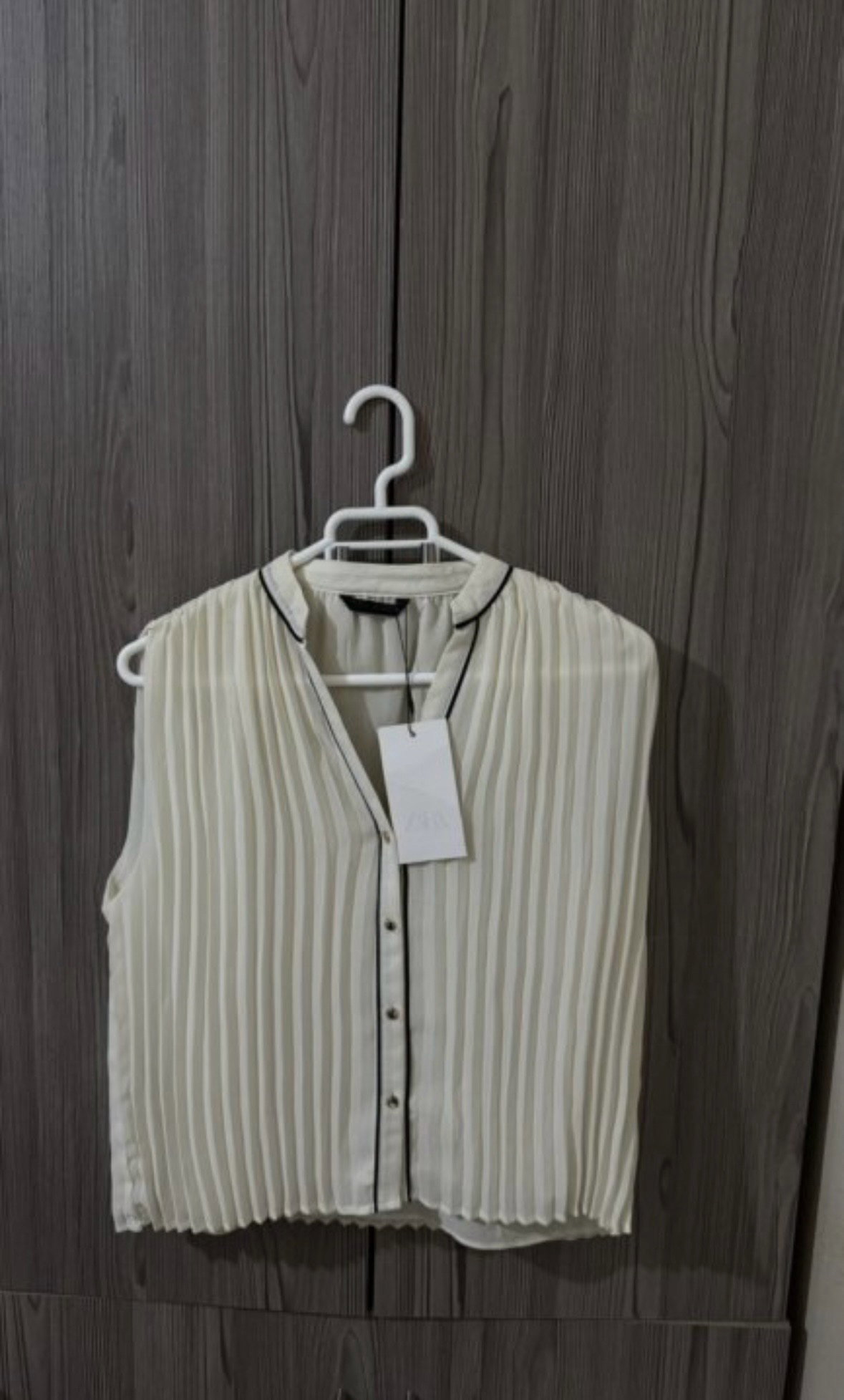 Blusa Plisada ZARA Nueva y Etiquetada