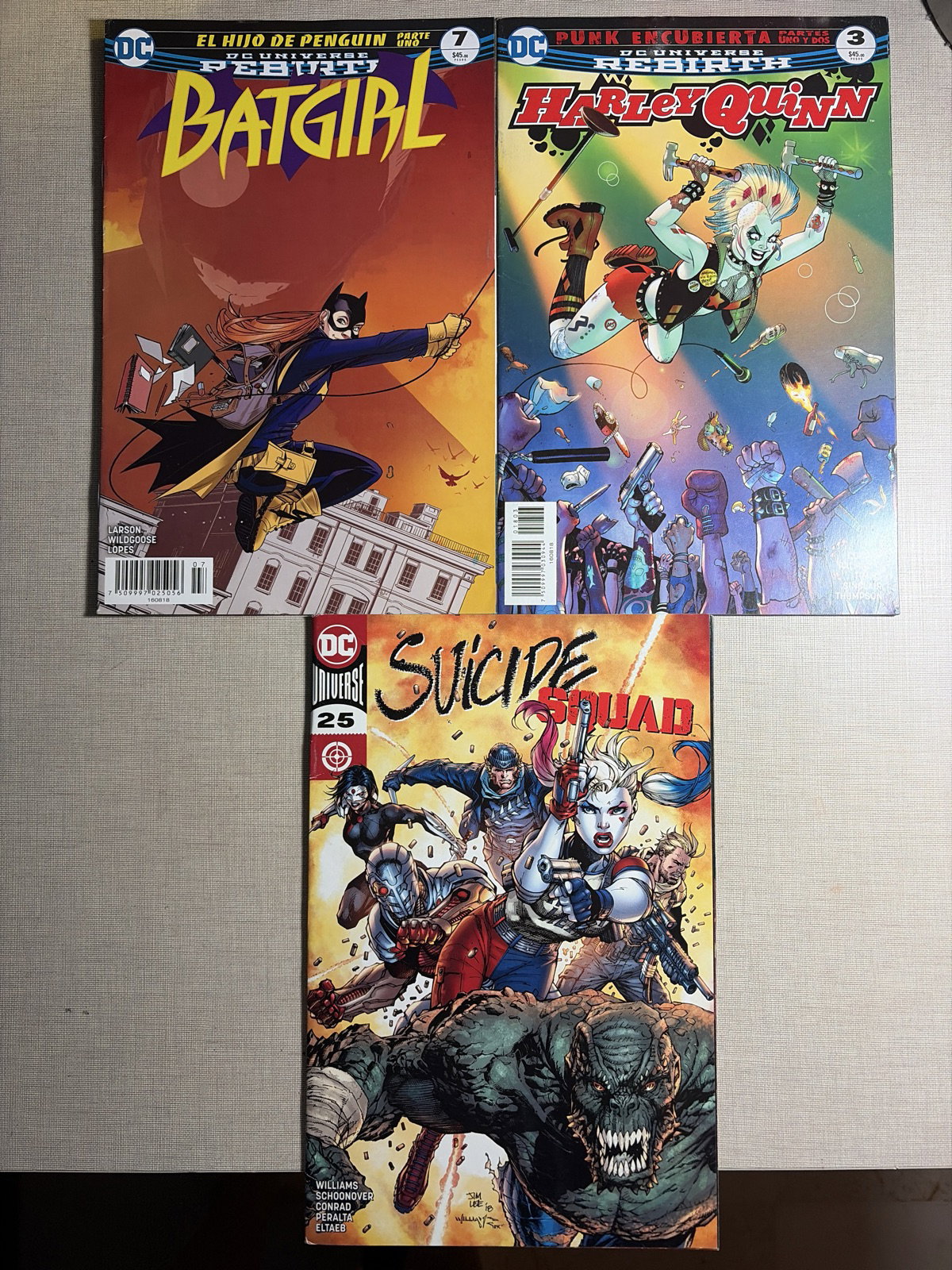 Lote de cómics: Batgirl y Suicide Squad