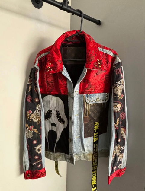 Chaqueta vintage customizada de lujo