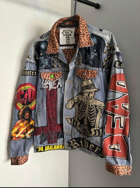 Chamarra vintage customizada de lujo