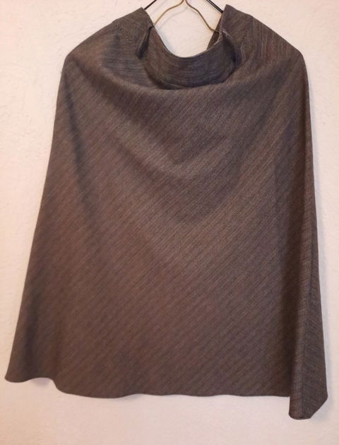 Falda larga cafecita Ivonne, talla 10, como nueva