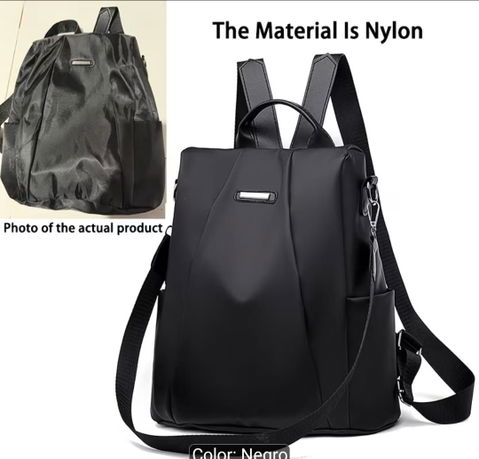 Mochila tipo bolso con compartimento oculto antirrobo - Nueva