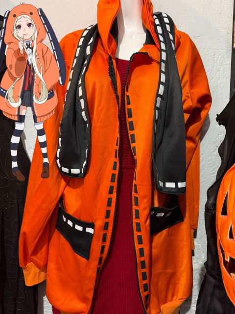 Chamarra Naranja con Orejas de Conejo para Cosplay - Talla M/L - Buen Estado