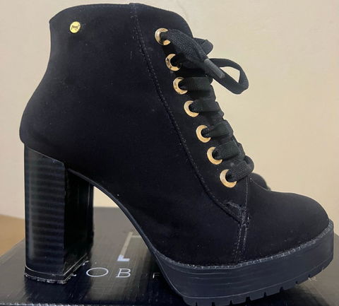 Botines LOB negros de agujetas, 3 usos
