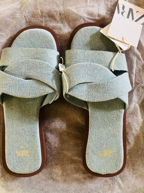 Sandalias de Mezclilla Zara para Niña Número 21.5