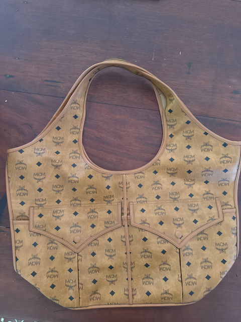 MCM Monogram Visetos Tote Bag – Beige