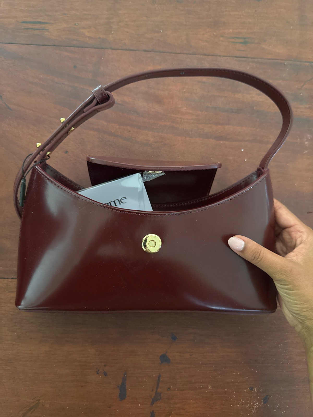 Elleme Paris Brown Leather Shoulder Bag – Authentic Designer Handbag