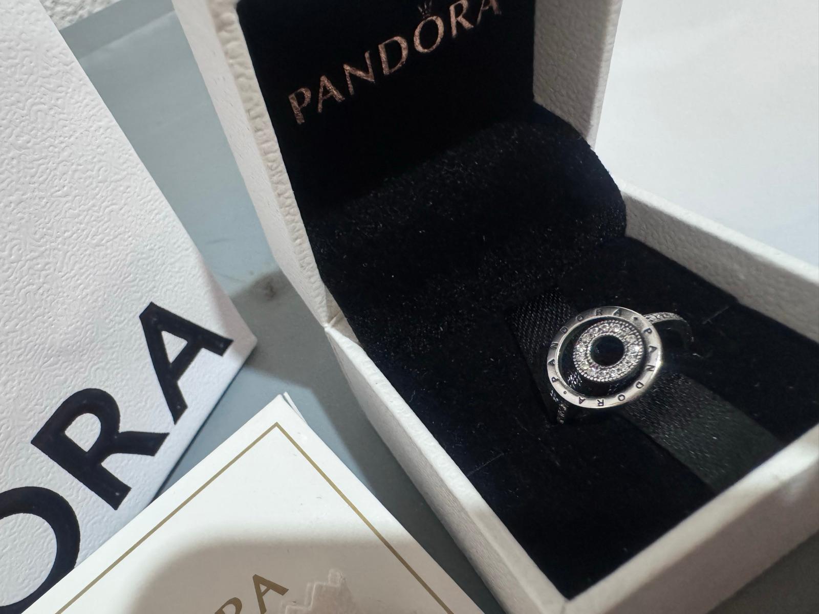 Anillo de plata aleS925 Pandora con circonia, talla 8