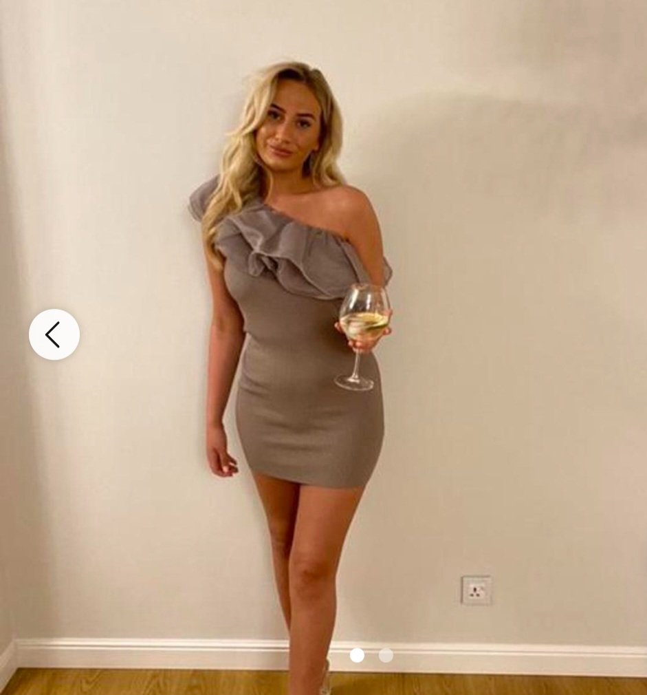 Vestido asimétrico olan Zara