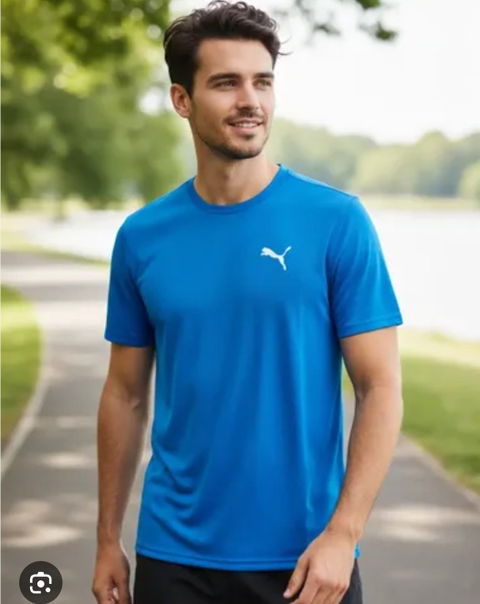 Playera azul puma