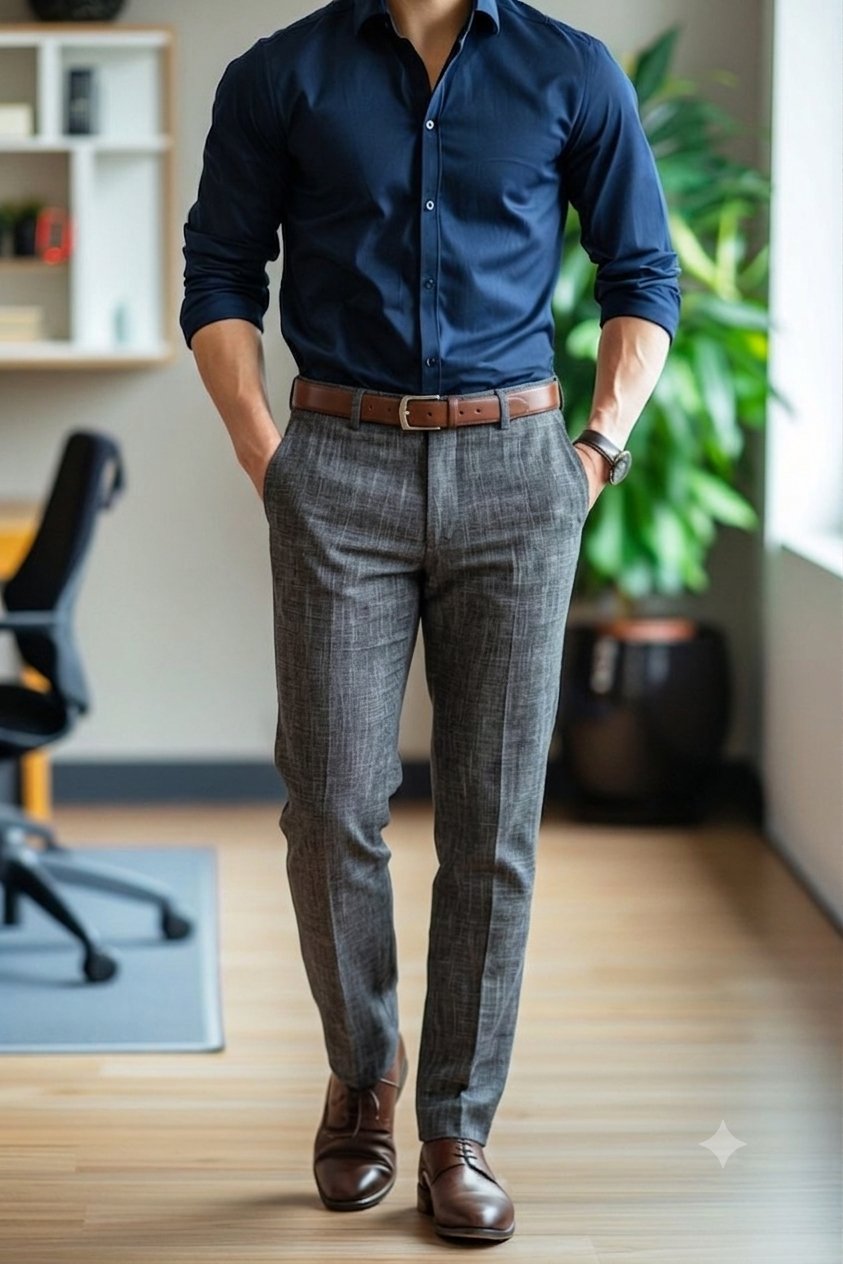 Pantalón de vestir gris