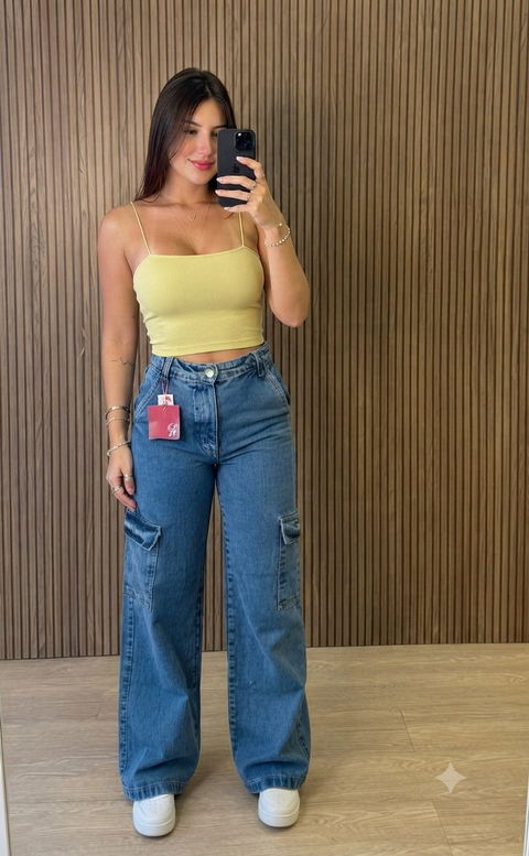 Crop Top Verde Limón Nuevo de Primary - Talla 2XS