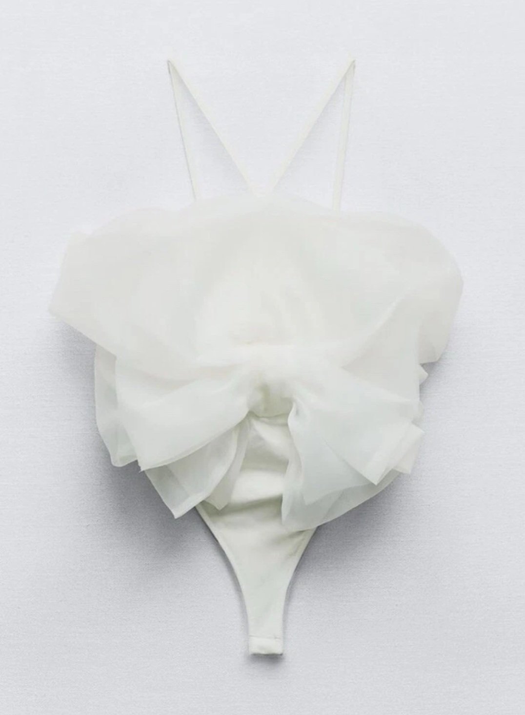 Body Moño Blanco de Zara
