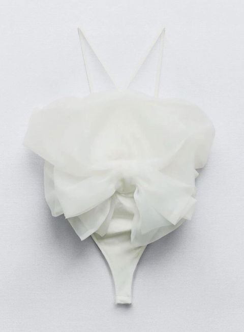 Body Moño Blanco de Zara