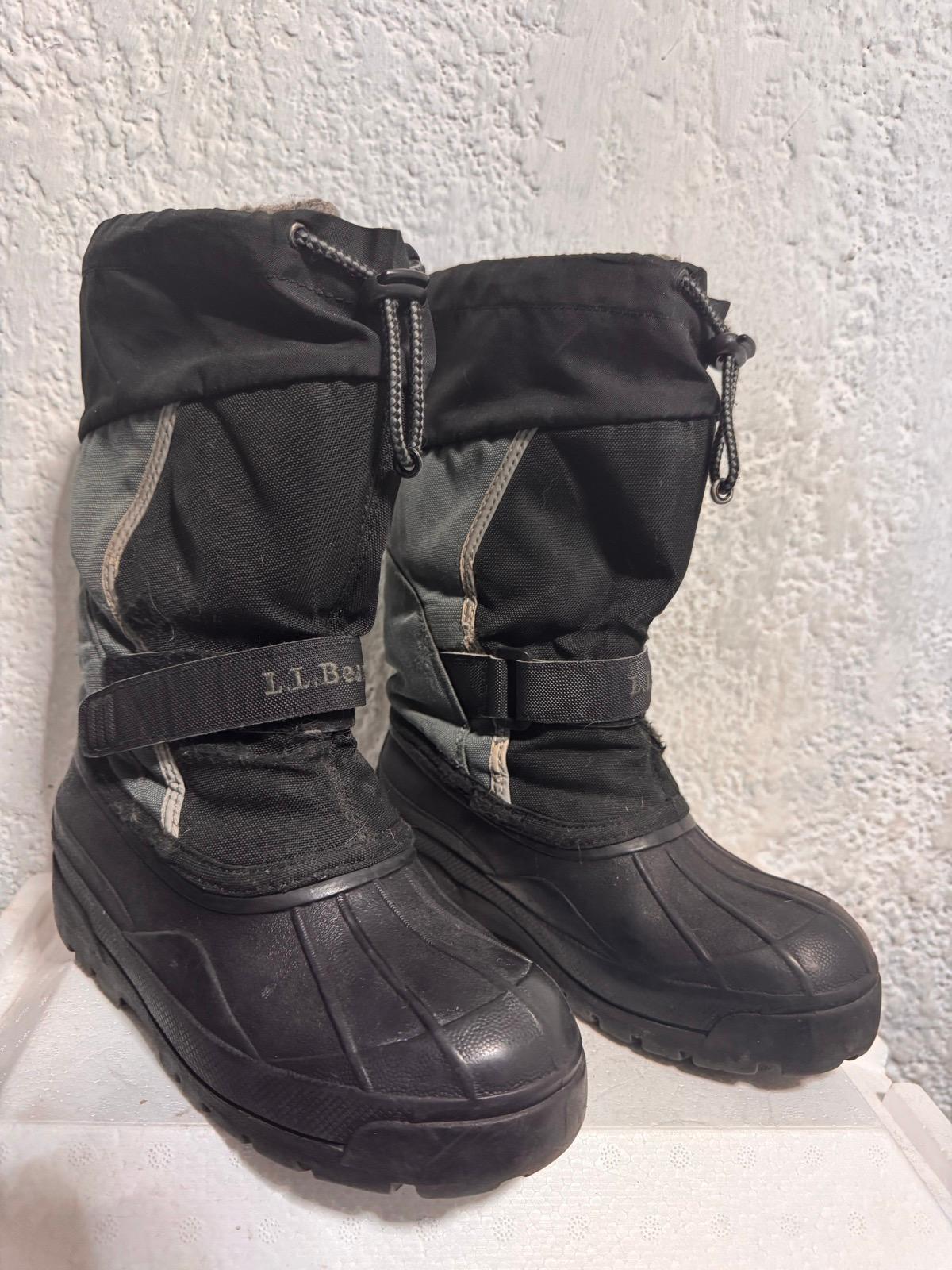 Botas de alpinista mujer LL BEAN No. 3, negras con gris