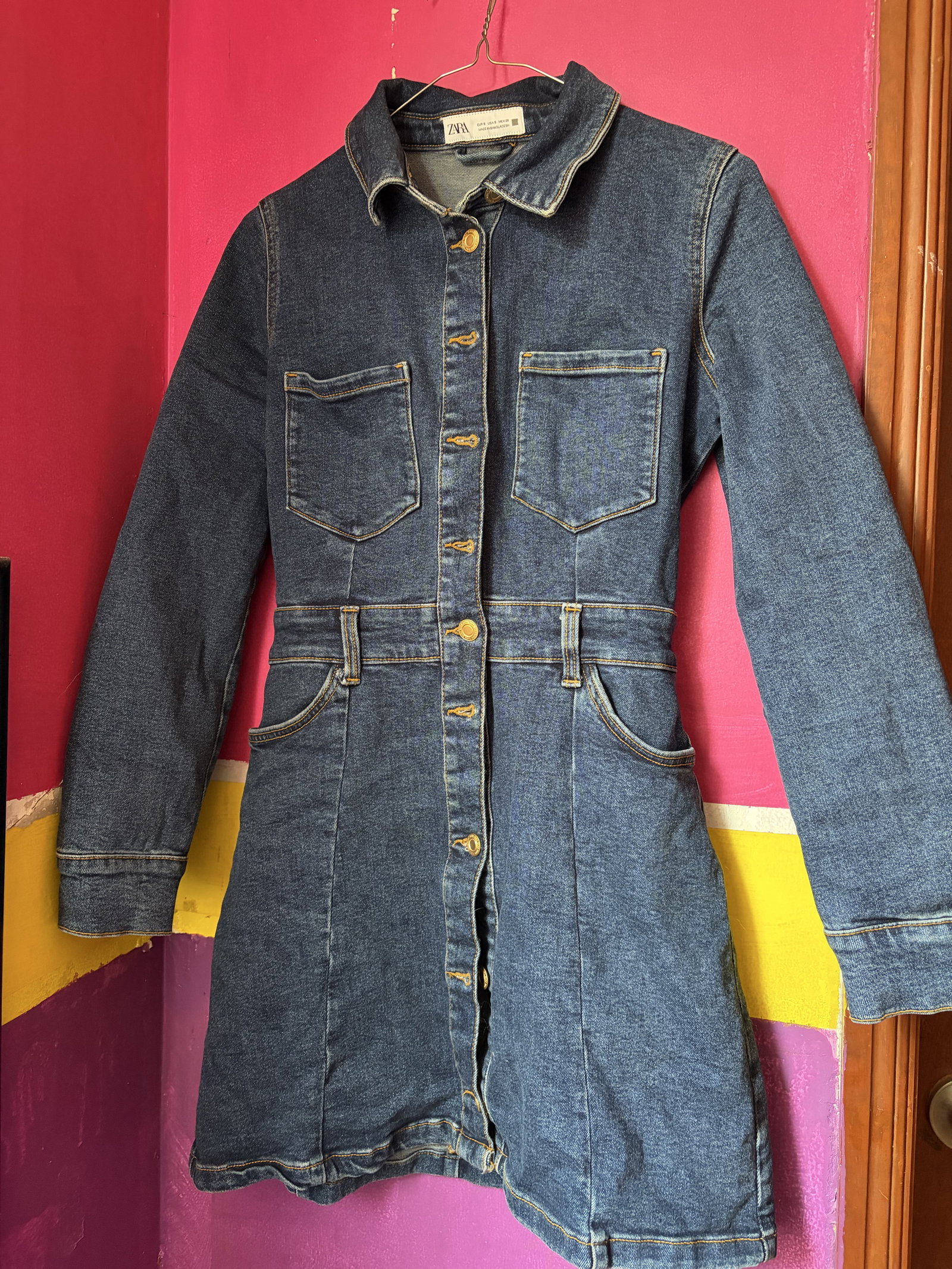 Vestido de Mezclilla Zara Talla S