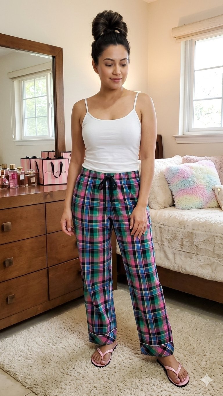 Pantalón de Pijama Victoria’s Secret Talla M Multicolor