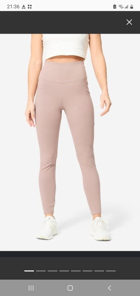 Leggins Fitness Tiro Alto Mi Closet Coreano Talla L Color Rosa