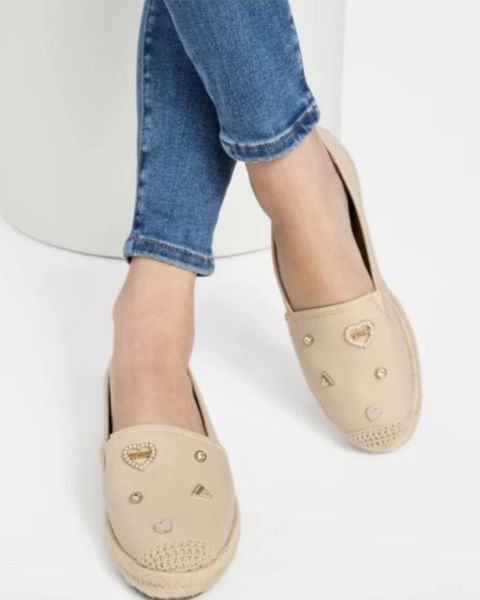 Alpargatas Guess originales nuevas, talla 27 US, color beige