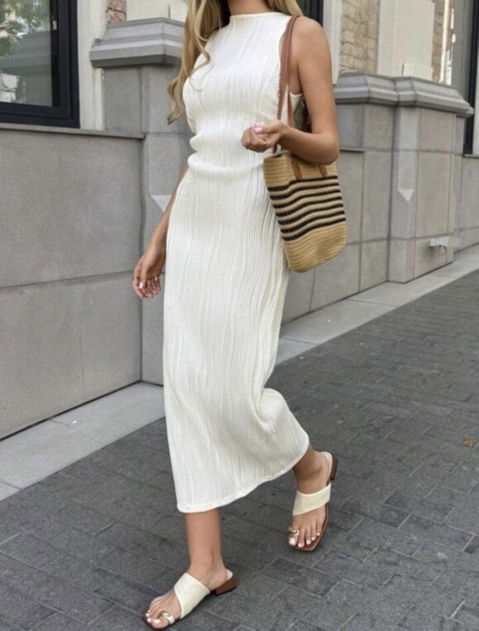 Vestido fresco sin mangas de Shein, talla L