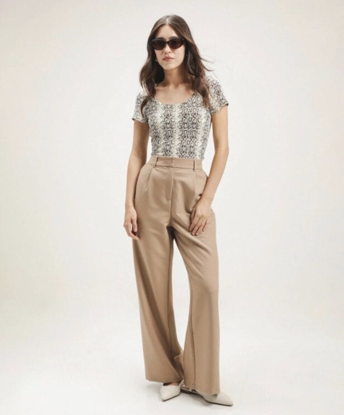 Pantalón de vestir C&A nuevo sin etiqueta talla 7 color camel