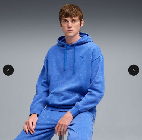 Sudadera Puma original unisex, estilo deslavado, talla L
