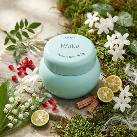 Crema Perfumada Avon Haiku 140g - Floral Verde