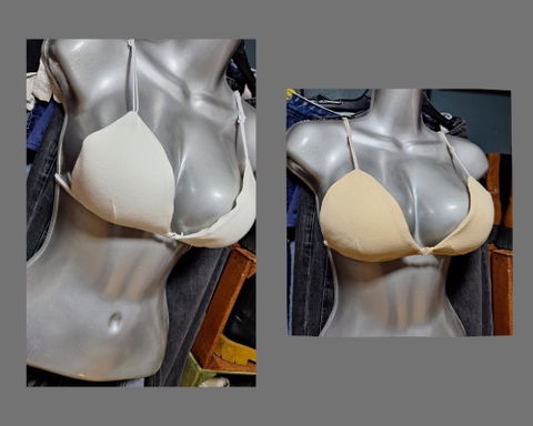 Par de brasieres nuevos en color blanco y beige
