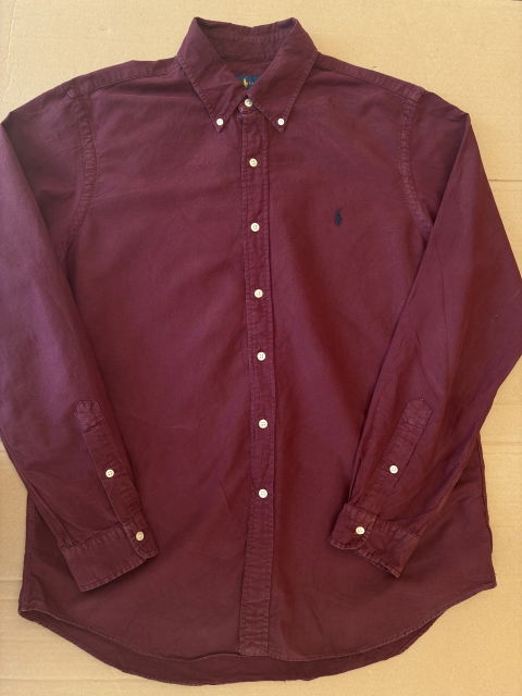 Camisa Oxford color vino Ralph Lauren talla L