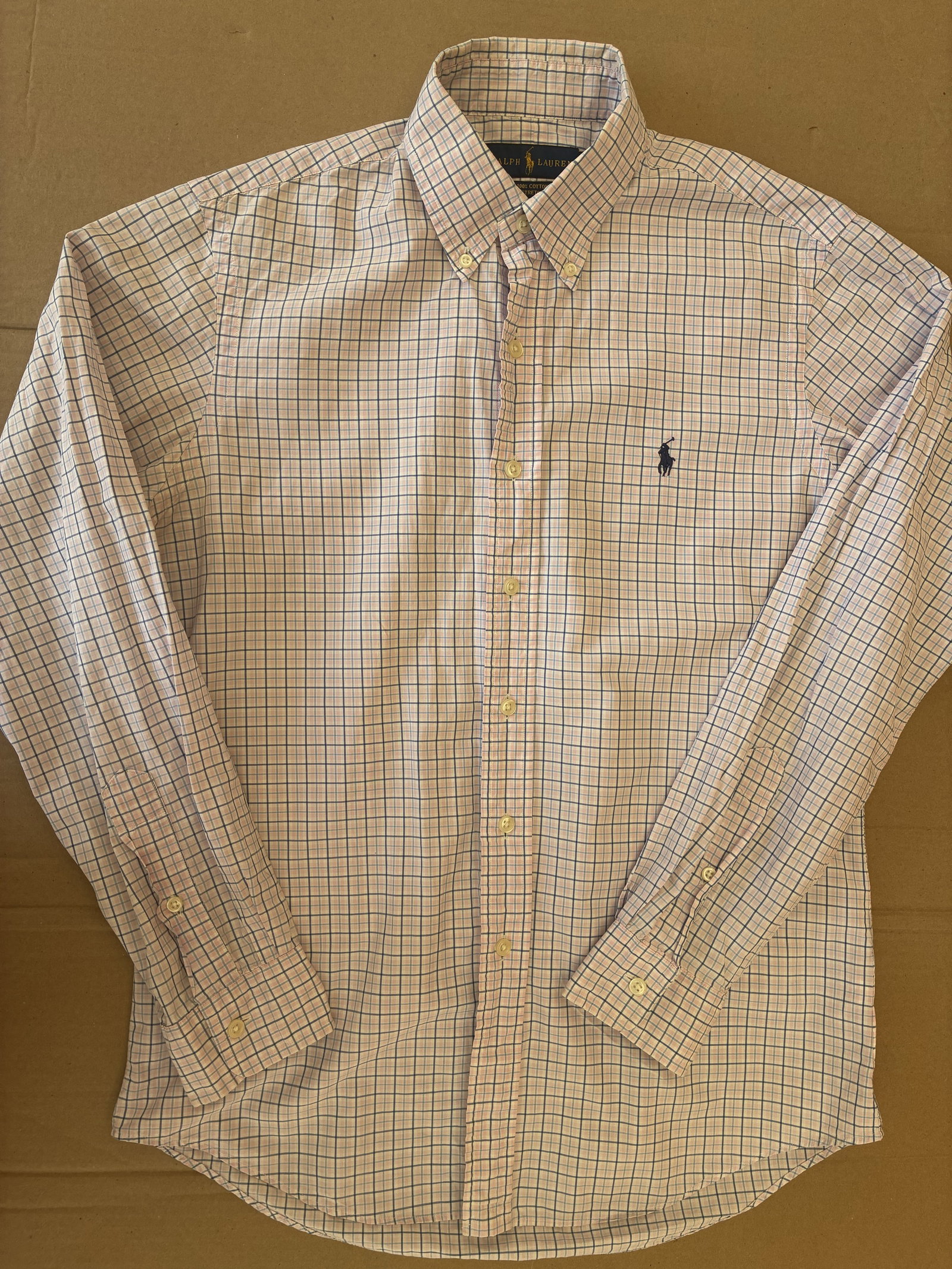 Camisa a Cuadros Ralph Lauren Talla S Stretch