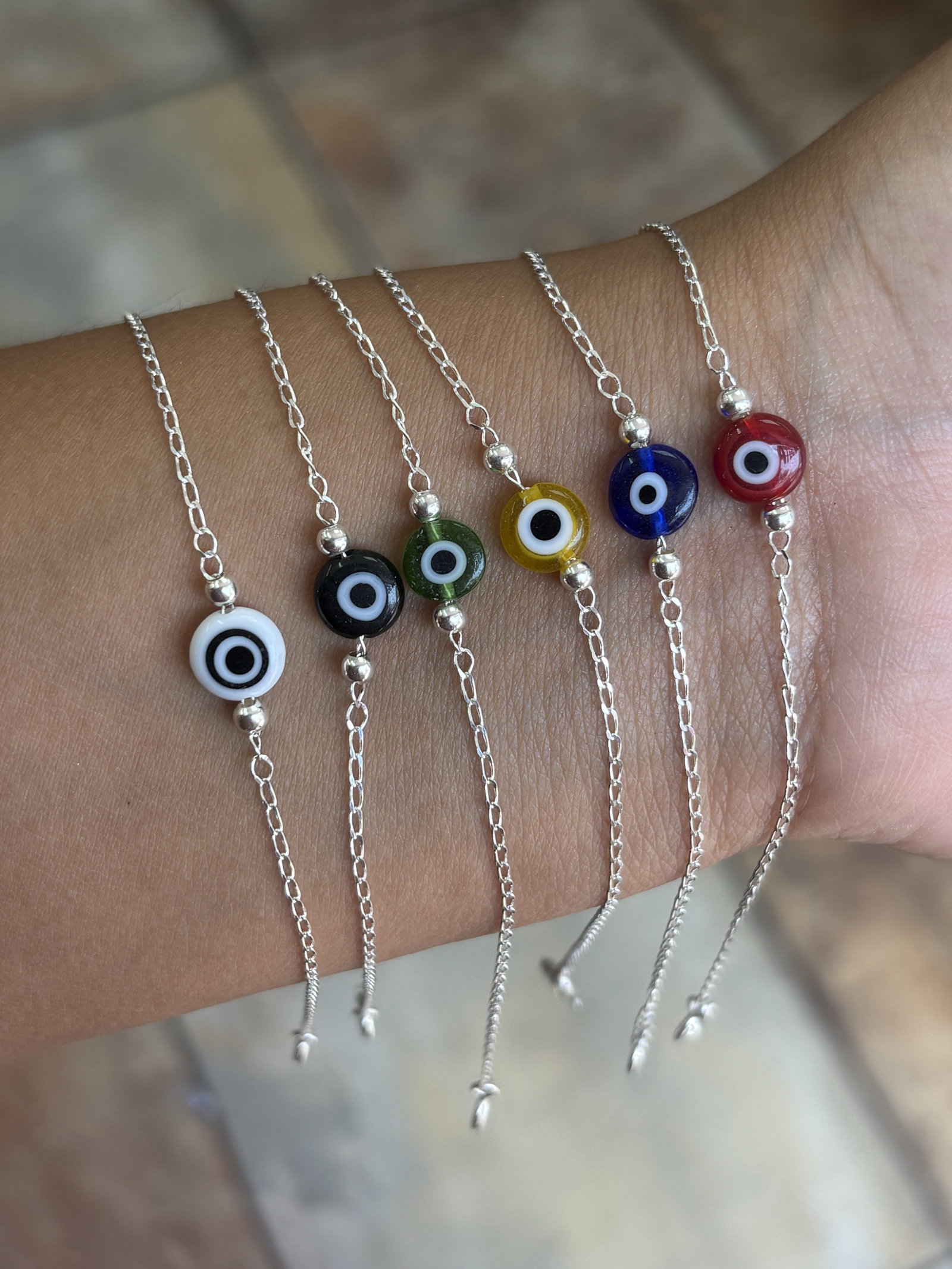 Pulsera de Ojo Turco en Plata .925 - 18cm