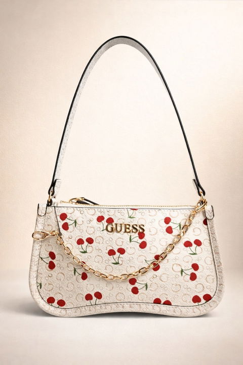 Bolso de Hombro GUESS Original con Diseño de Cerezas