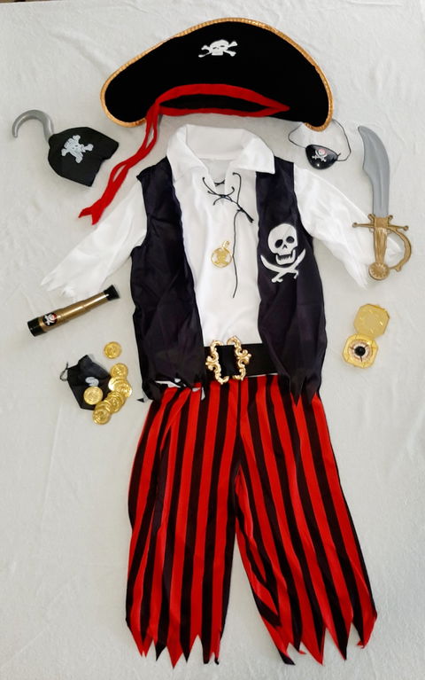 Disfraz de Pirata para Niño Talla 10 - Incluye Accesorios