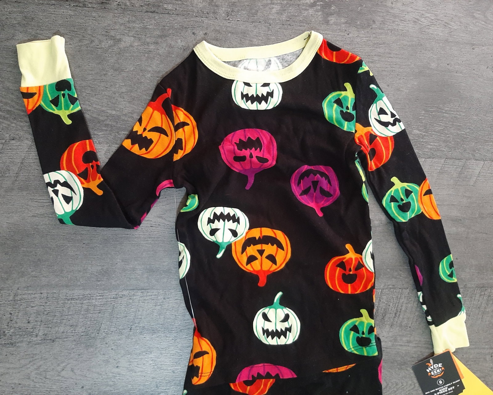 Pijama de Halloween Brillante en la Oscuridad Talla 6