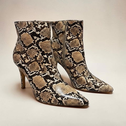 Botines de Tacón Snake Print Nuevos