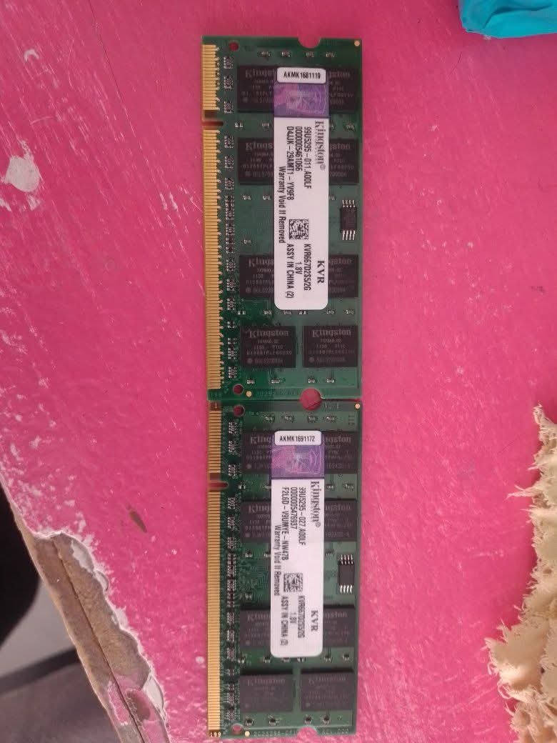  Memorias RAM Kingston DDR3 — Lote 2 piezas