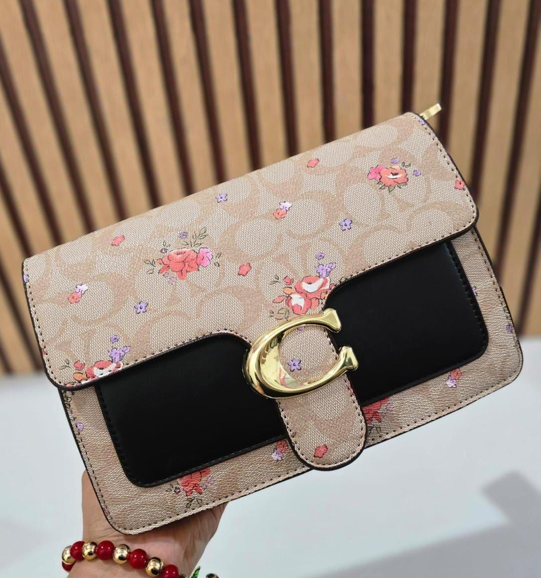 Bolso Coach Tabby Floreado con 2 Correas y Cubre Polvos