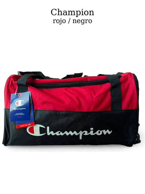 Bolsa de deporte Champion roja y negra