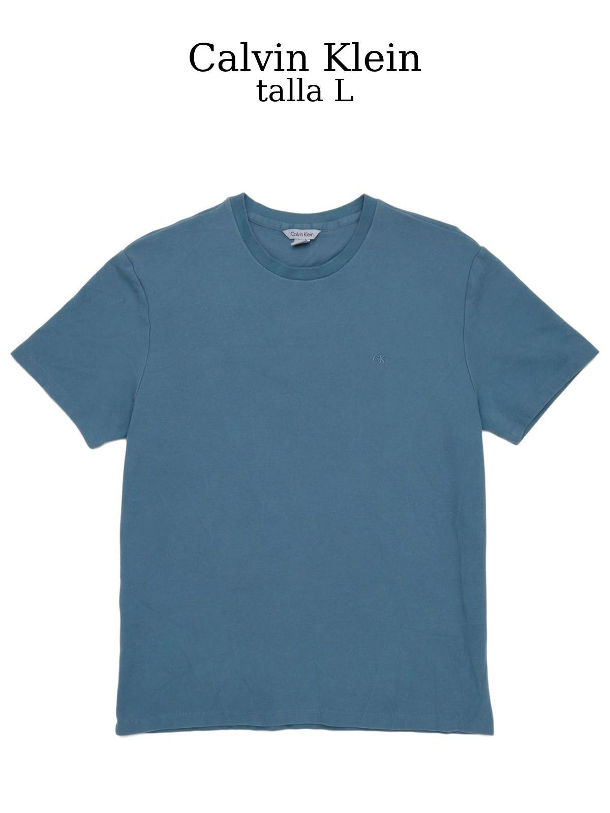 Playera Calvin Klein Talla L Color Azul