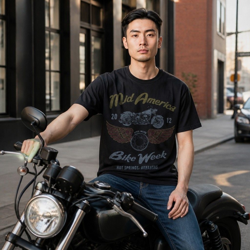 Playera S Motos vintage Bike Week 2012