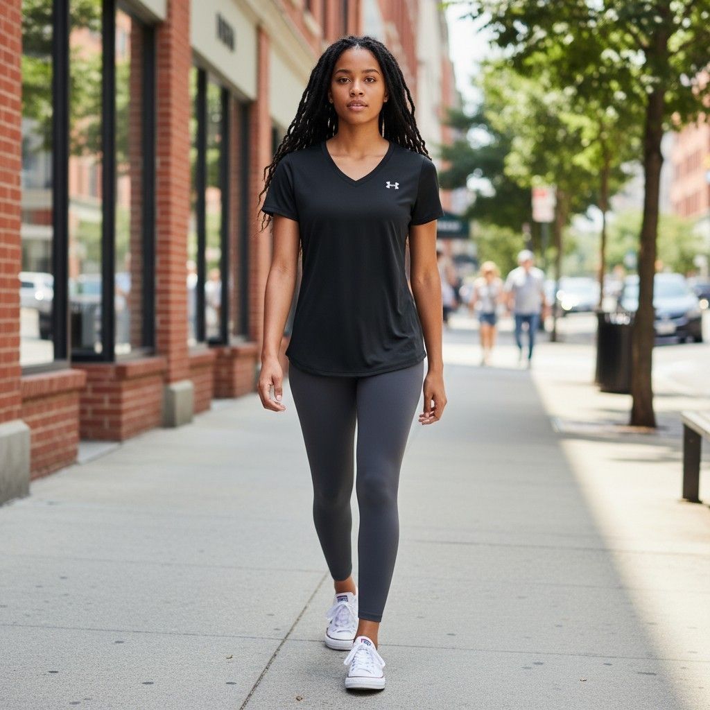 Playera deportiva negra Under Armour