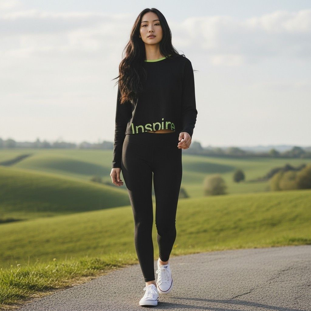 Playera ombliguera deportiva Dama L