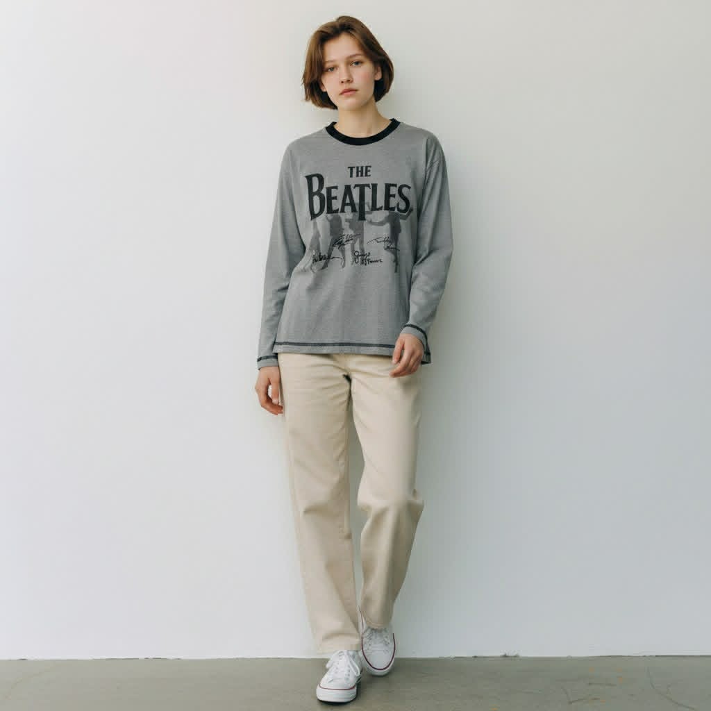 Playera de manga larga The Beatles original S