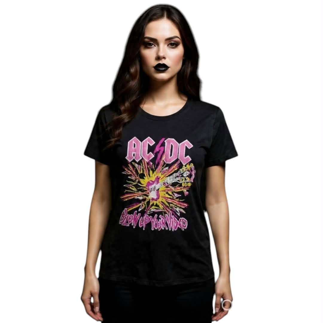 Playera AC/DC original en talla M Para dama
